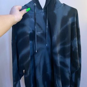 Black tie dye sweatshirt